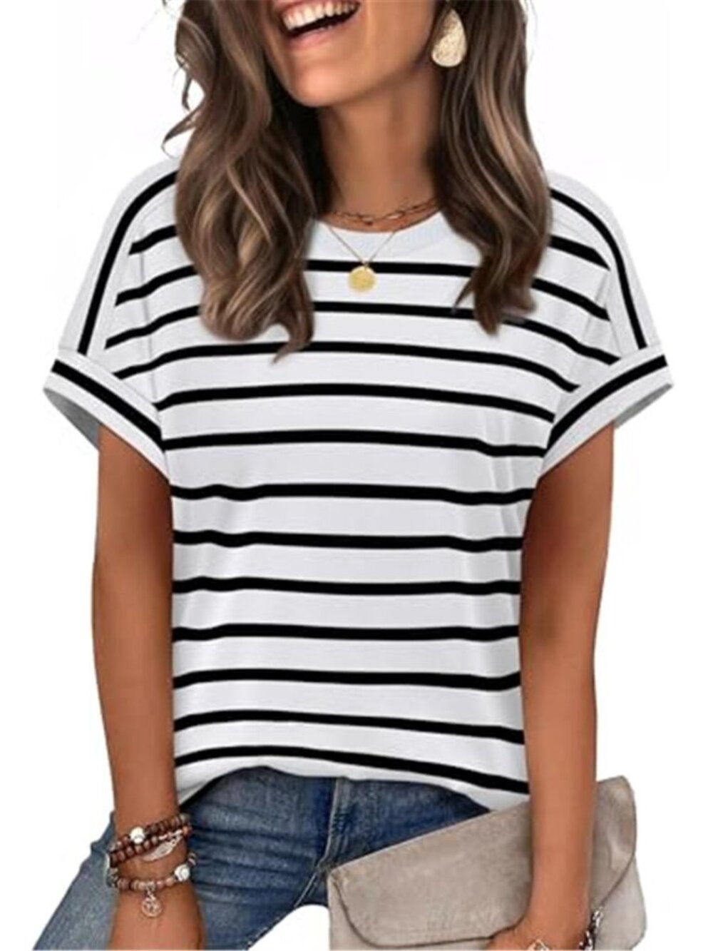 Womens Tops Short Sleeve Shirts Summer Outfits 2026 Spring Dressy Casual